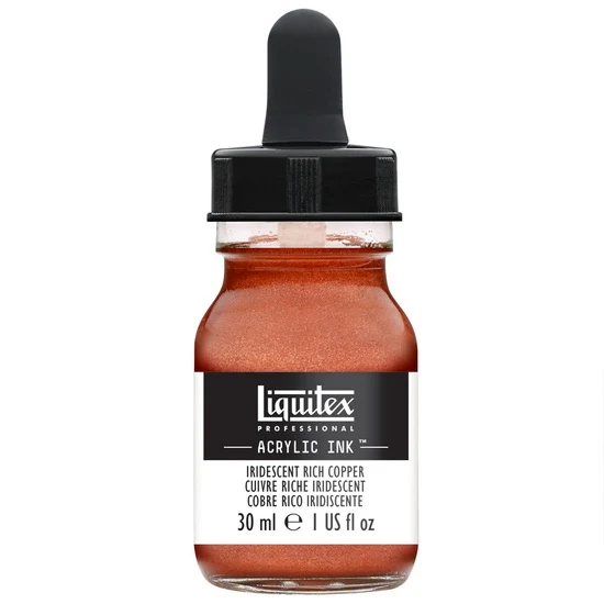 Acrylic Ink Iridescent Rich Copper- 30ml