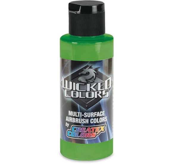 Wicked Airbrush Colors Green Fluorescent - 59ml