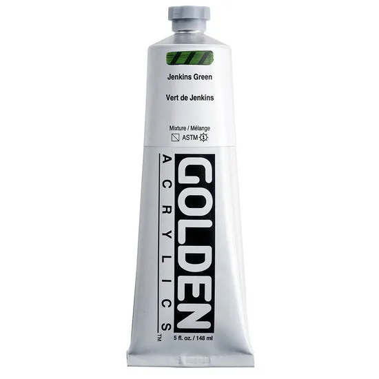 Acrylic heavy body - 5 oz jenkins green s7