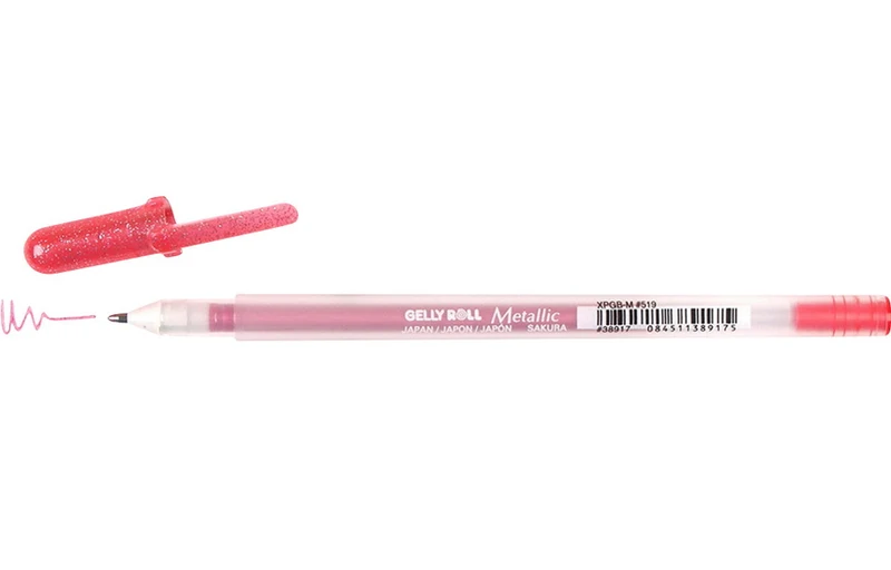 Gel pen gelly roll 0.4mm metallic red