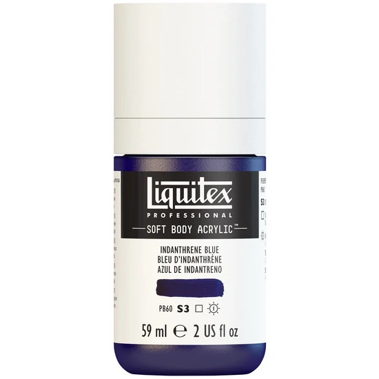 Soft body acrylic - 2oz - indanthrene blue - s3