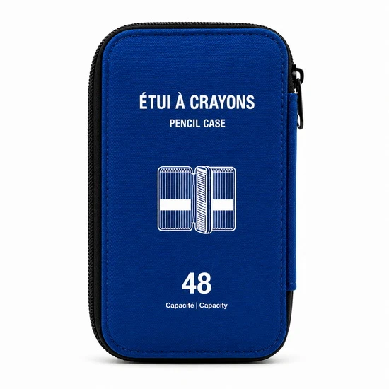 Pencil case 48 pencil - Blue