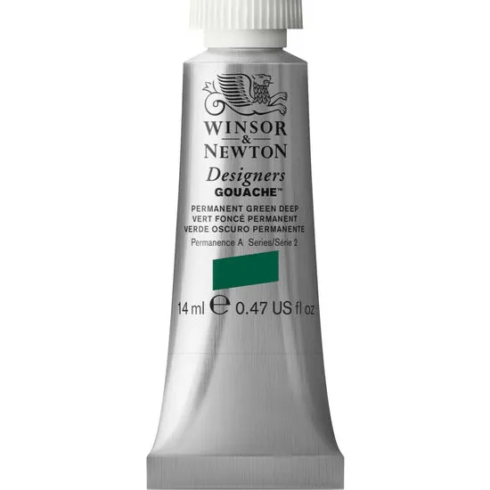Designers gouache - 14ml - parmanent green deep - s2