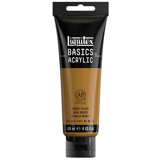 Basics acrylic - 4oz - bronze yellow