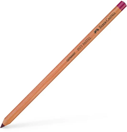 Pastel pencil purple red