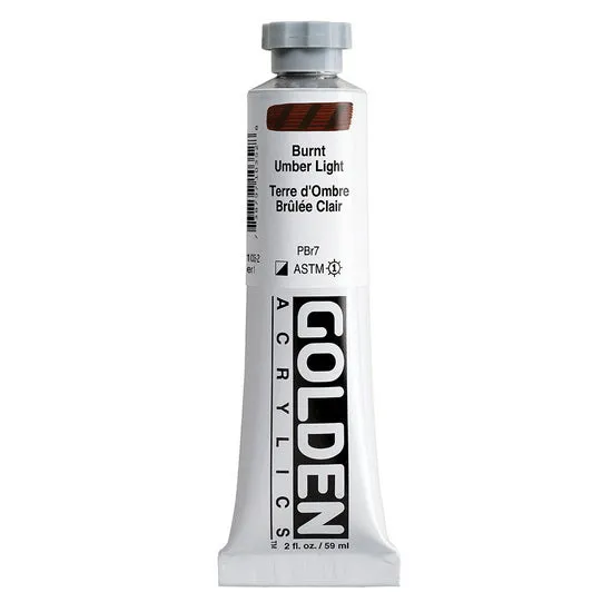 Acrylic heavy body - 2 oz light burnt umber s1