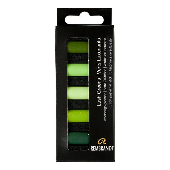 Soft Half Pastel Set Lush Greens (5)