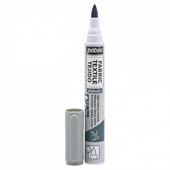 Textile marker - setacolor - light fabric - 1mm - lgt grey
