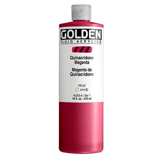 Acrylic fluid - 16 oz quinacridone magenta s7