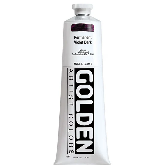 Acrylic heavy body - 5 oz permanent violet dark s7