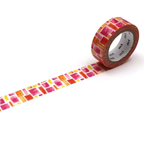 Washi Tape Pink Geometric - 15mm X 7m
