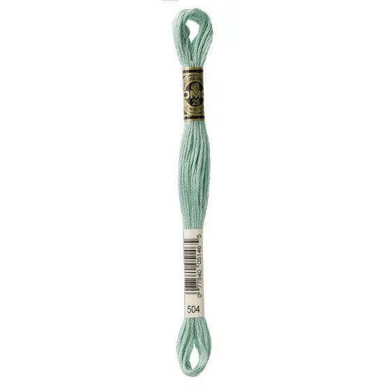 Embroidery floss - v light blue green - 504