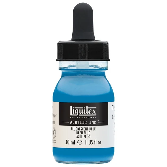 Acrylic Ink Fluorescent Blue- 30ml