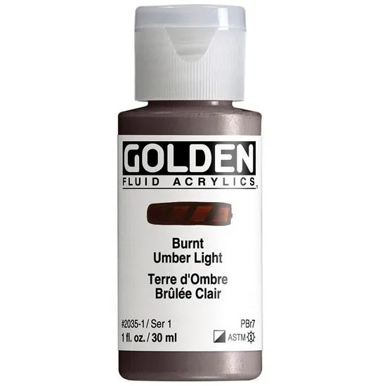 Acrylic fluid - 1 oz light burnt umber s1