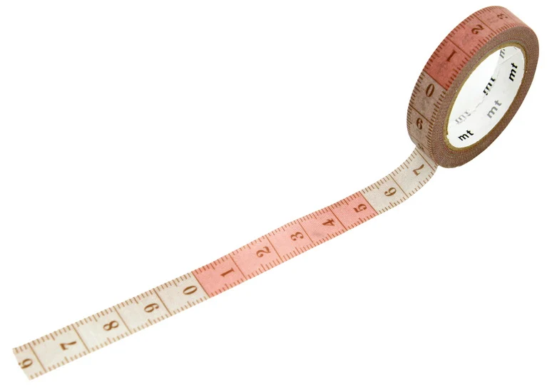 Washi Tape Sewing Measuring Tape - 10mm X 7m