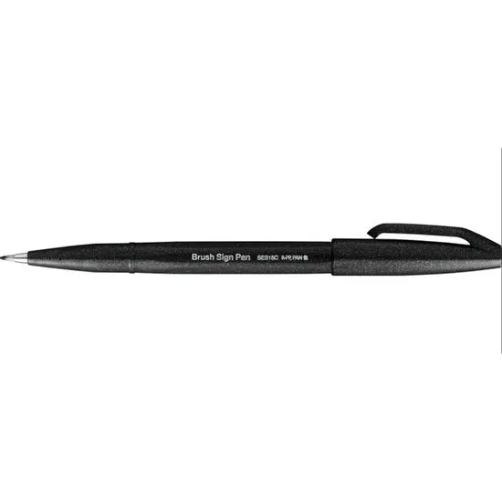Sign Pen Brush Marker Black