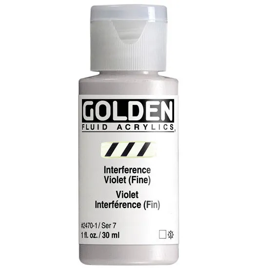 Acrylic fluid - 1 oz fine interference violet s7
