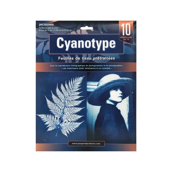 Set of 10 Fabric Sheets for Cyanotype VF