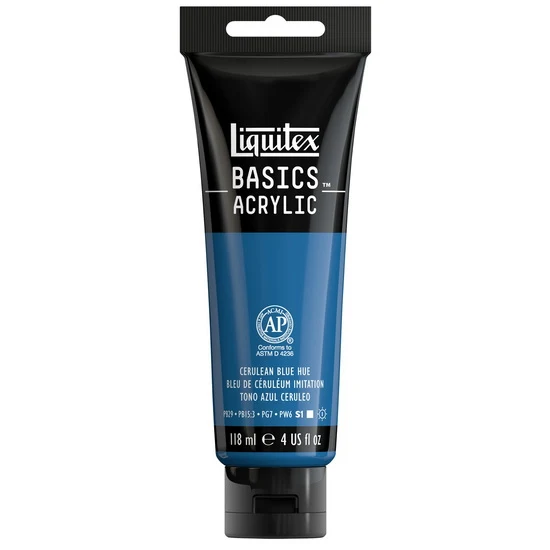 Basics acrylic - 4oz - blue cerulean hue
