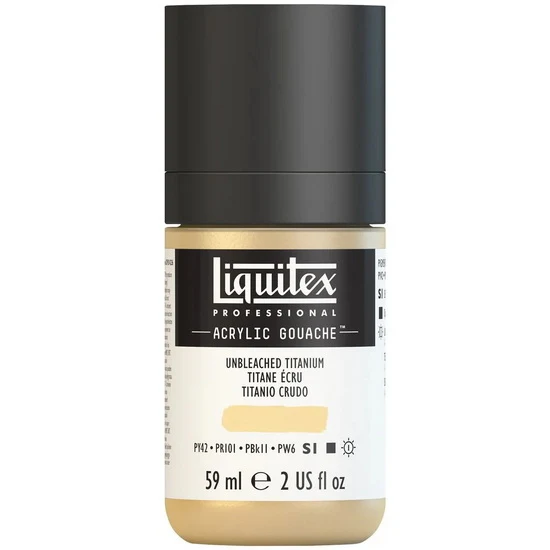 Acrylic gouache - 2oz - unbleached titanium - s1