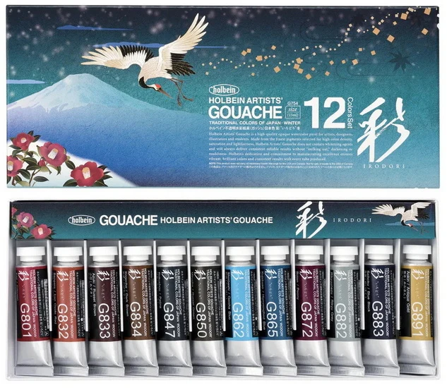 Set of Gouache Irodori Winter - 15ml