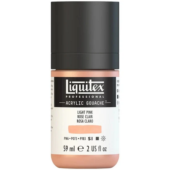 Acrylic gouache - 2oz - light portrait pink - s1