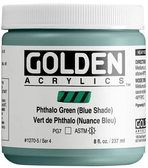 Acrylic high flow - 8 oz phthalo green blue shade s4