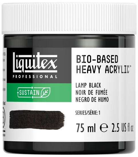 Bio hb acrylic - 2.5oz - lamp black - s1