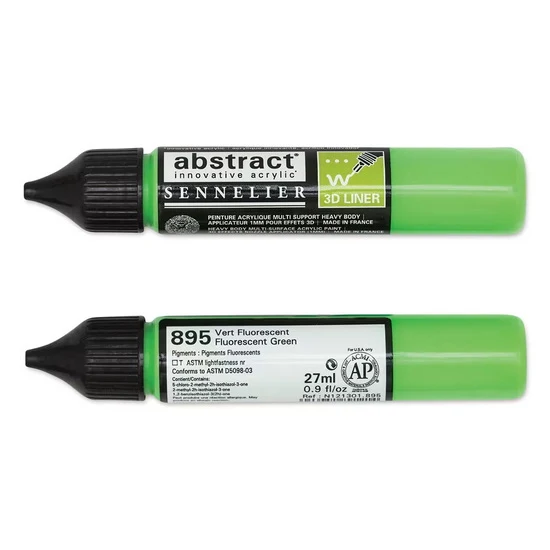 Acrylic marker - abstract - 27ml - fluorescent green