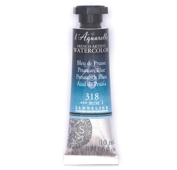 Watercolor tube - 10ml - prussian blue - s1