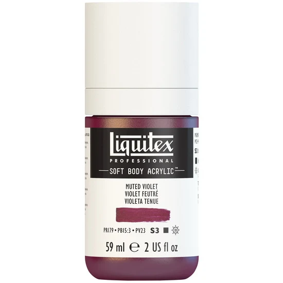 Soft body acrylic - 2oz - muted violet - s3