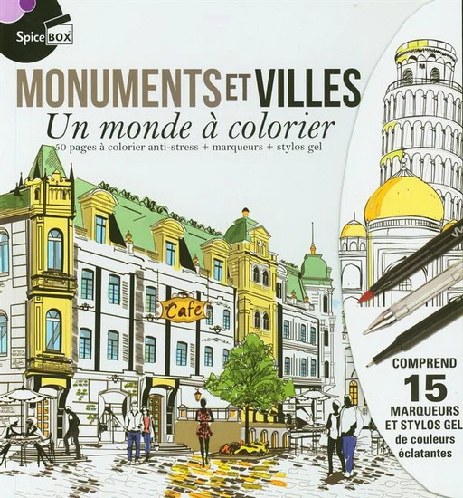 Monuments et villes - Un monde à colorier