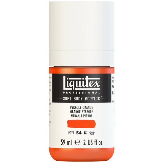 Soft body acrylic - 2oz - pyrrole orange - s4