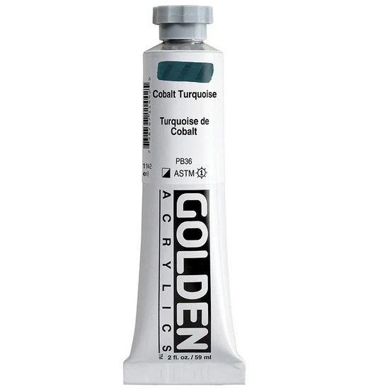 Acrylic heavy body - 2 oz cobalt turquoise s8