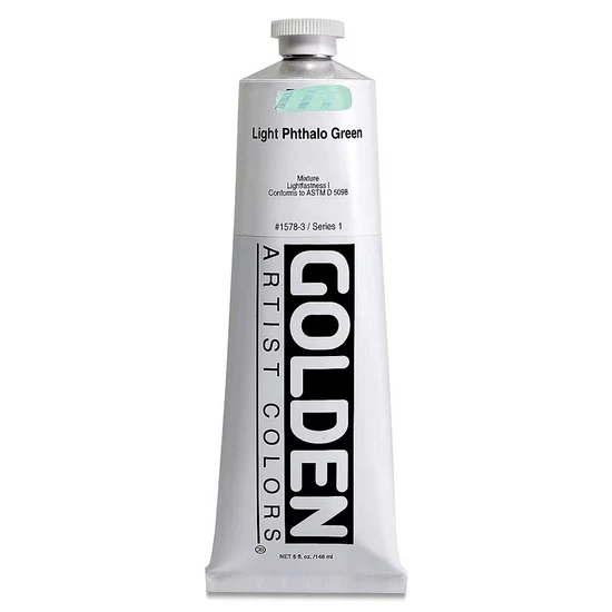 Acrylic heavy body - 5 oz light phthalo green s1