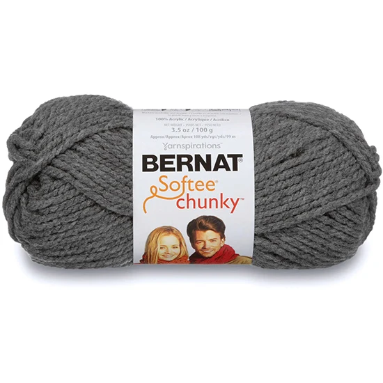 Softee chunky yarn #6 - 100gr - true gray