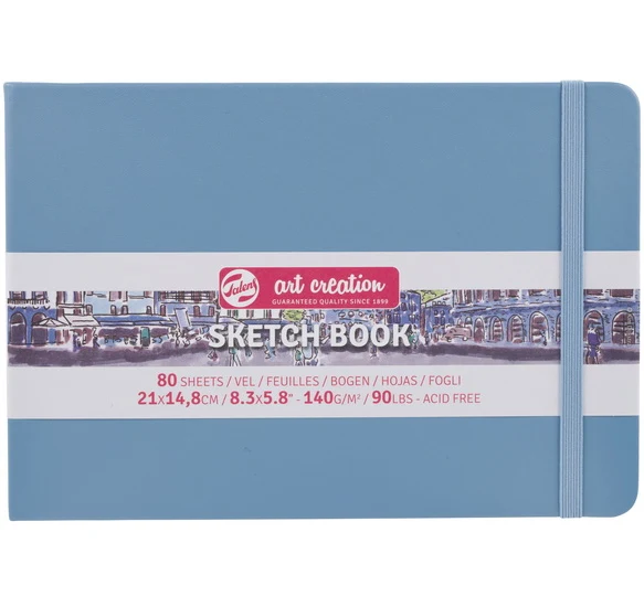 Art Creation Pale Blue Sketchbook - 21X14cm