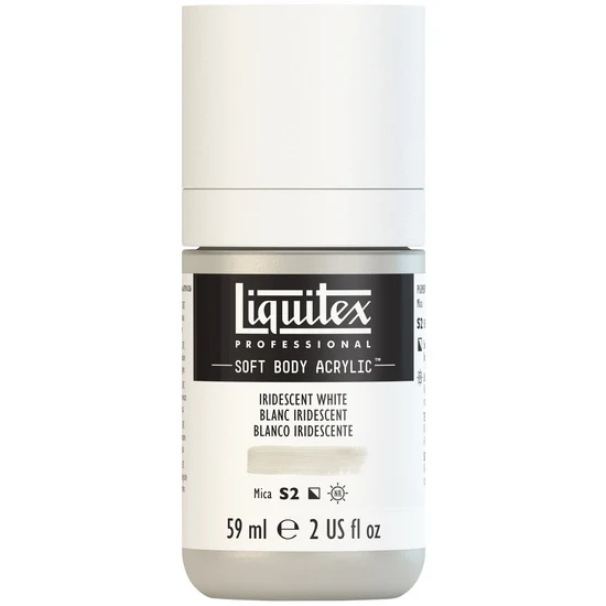 Soft body acrylic - 2oz - iridescent white - s2