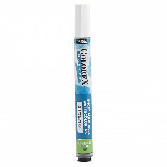 Watercolor marker - colorex - turquoise blue