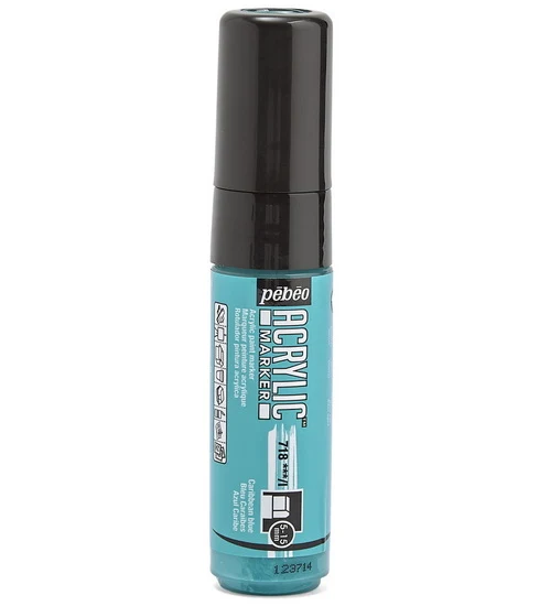 Acrylic marker - decomarker - 5-15mm - caribbean blue