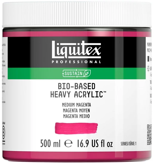 Bio hb acrylic - 16oz - medium magenta - s1