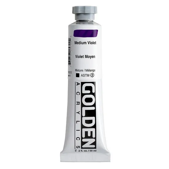 Acrylic heavy body - 2 oz violet medium s6
