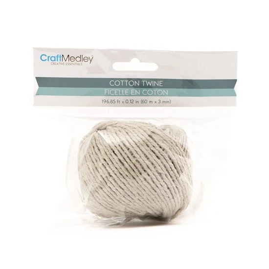 Cotton twine - 3mm - 60m