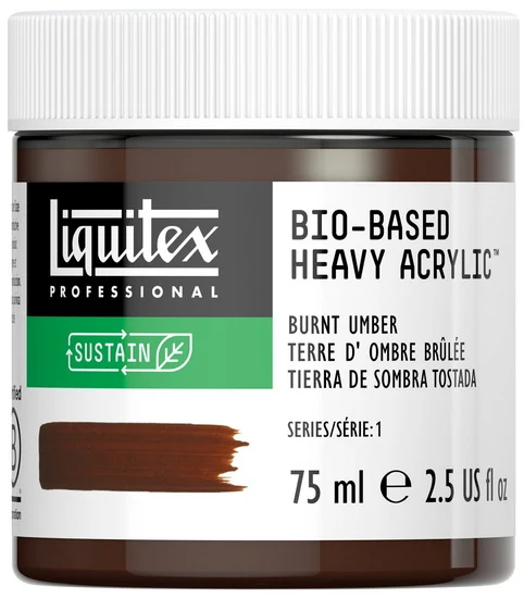 Bio hb acrylic - 2.5oz - burnt umber - s1