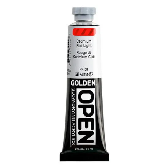 Acrylic open - 2 oz cadmium red light s9