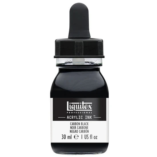 Acrylic Ink Carbon Black- 30ml