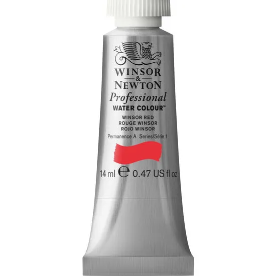 Professional watercolour - 14ml - winsor red - s1