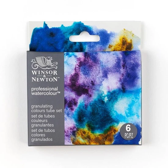 Set of 6 Professional Watercolour Granulating - 5ml