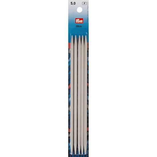 Double-pointed needle set – 20cm – 5mm (5)
