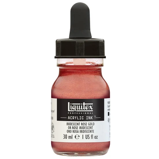 Acrylic Ink Iridescent Rose Gold- 30ml